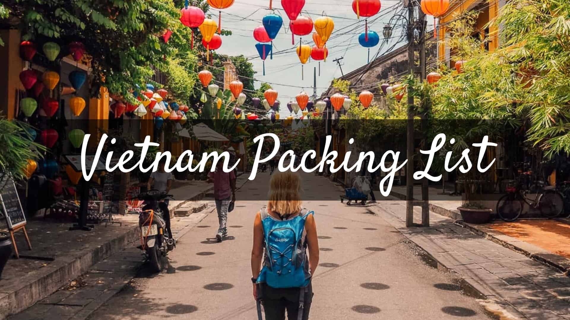 vietnam packing list