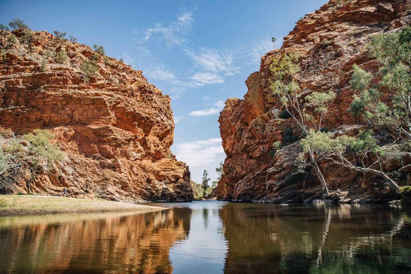 things to do in alice springs, what to do in alice springs, alice springs attractions, ellery creek big hole