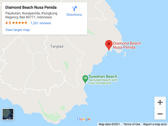 diamond beach map