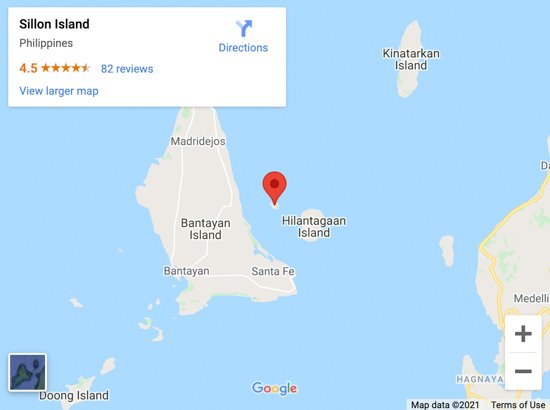 sillon island map