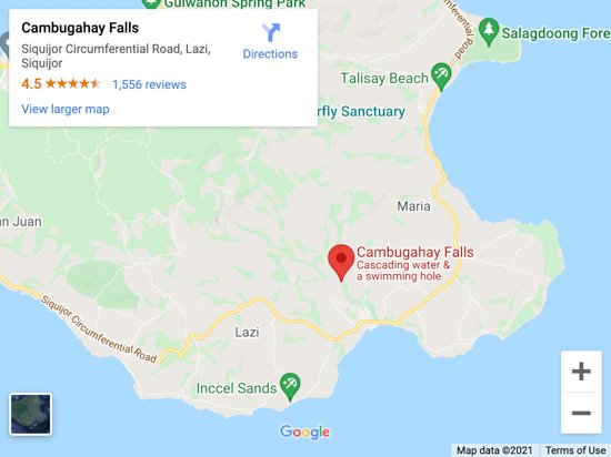 cambugahay falls location