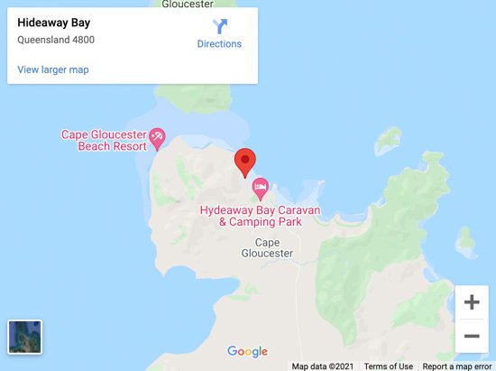 hydeaway bay map