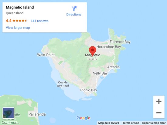 magnetic island map