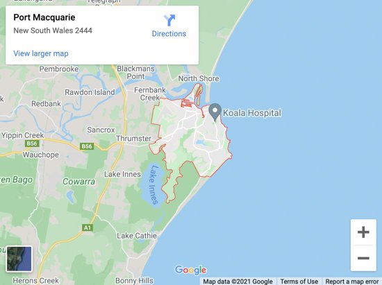 port macquarie map