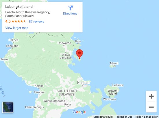 labengke island map