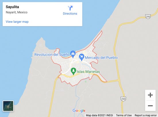 sayulita beach map