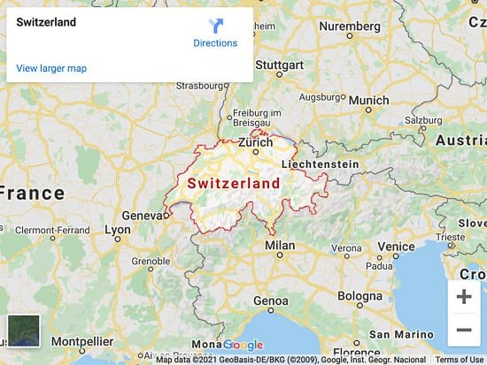switzerland map
