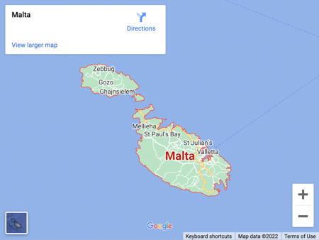 malta map