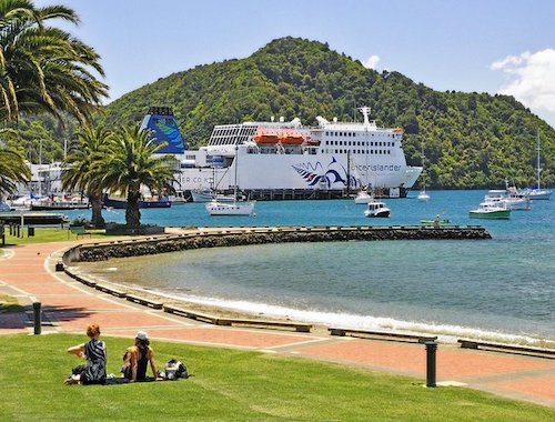 Interislander ferry in Wellington