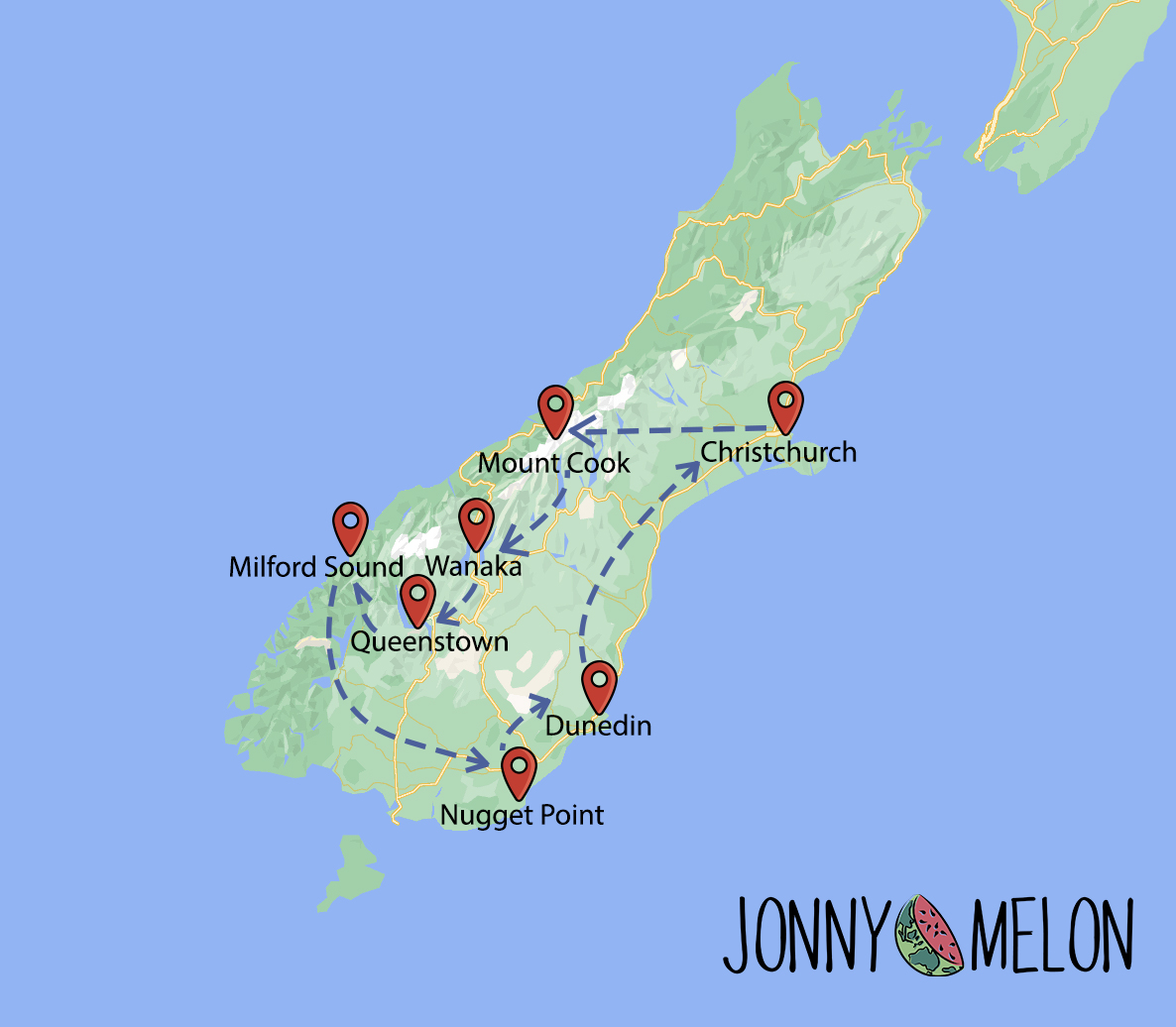 South Island itinerary copy