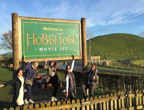 Hobbiton movie set from Auckland