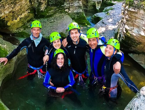 Canyoning in the Dolomites Lake Santa Croce Val Maggiore